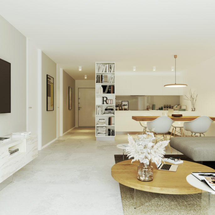 Cantiere e direzione lavori per il progetto Losone 96, architettura residenziale in Ticino.